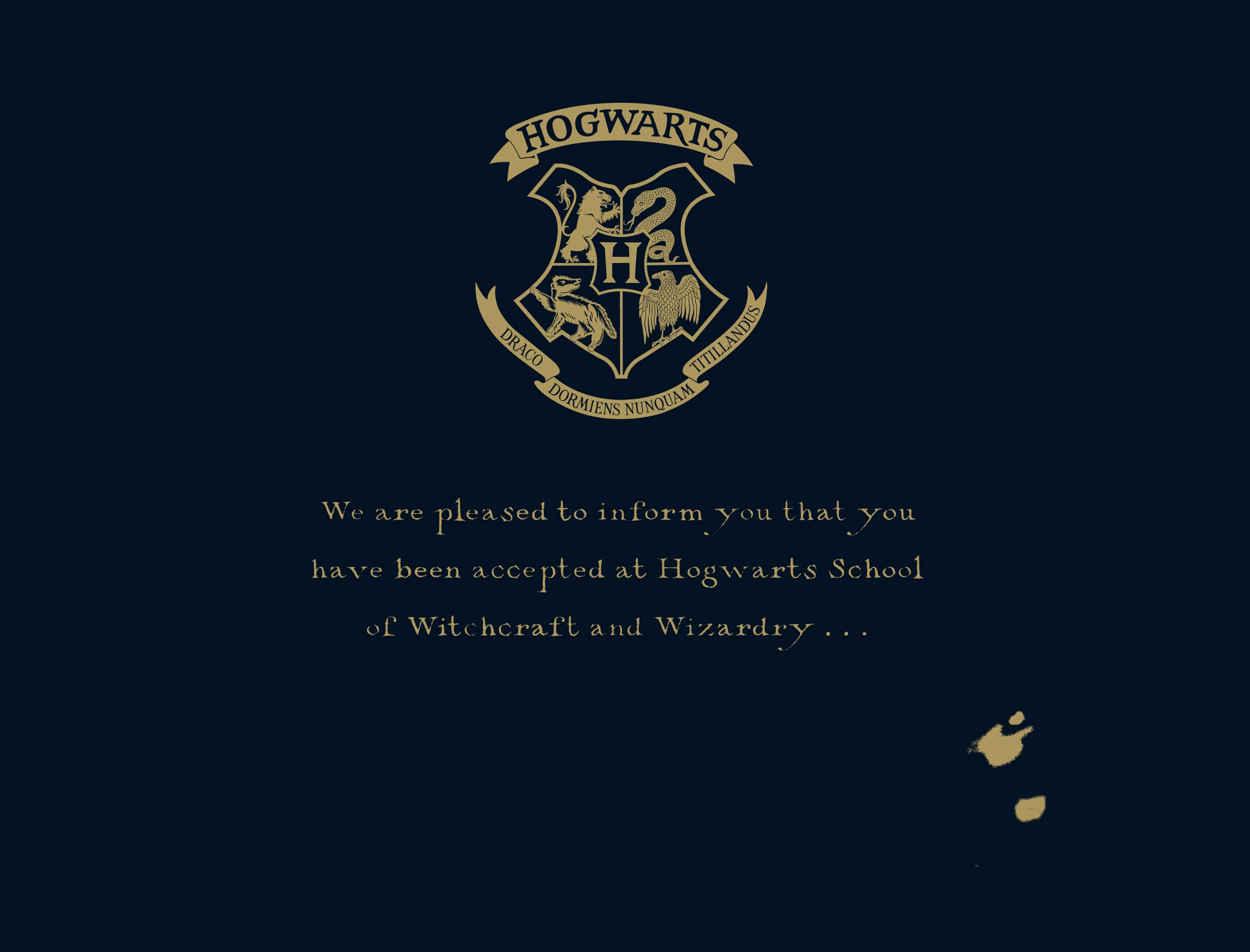 Hogwarts Acceptance Letter - Katie Apex